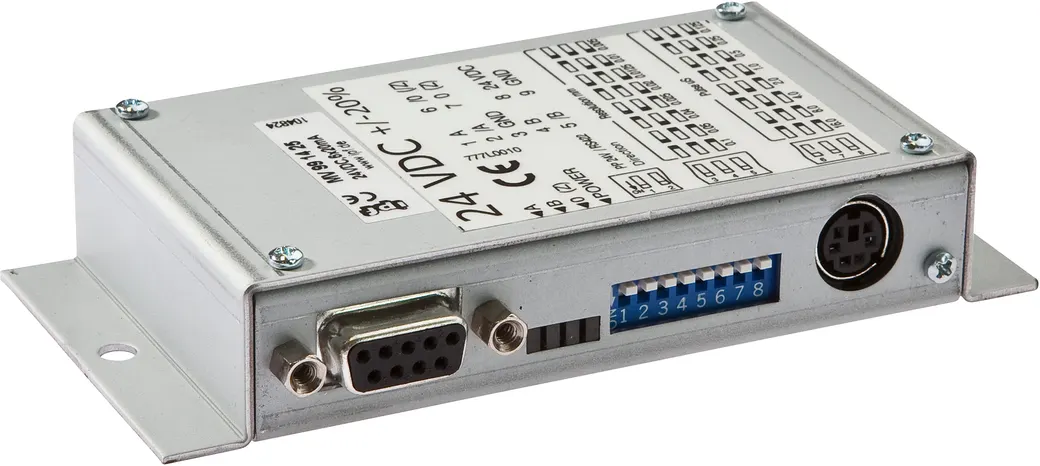 Amplifier Magnetic, linear measurement, 19x115x55mm, 24V DC, push-pull, plug connection 9-pin, metal, LED – Image 1