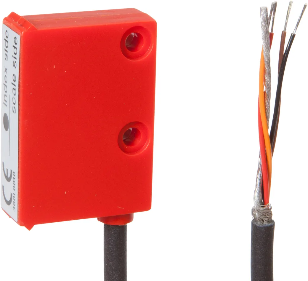 Wegsensor, Magnetisch, 37x25x10mm, Relativ, 100µm, Sn: 0,1-2, 5V, TTL Pegel, Kabel 4polig 2m PUR (Polyurethan), IP67, Kunststoff, 25m/s – Bild 1