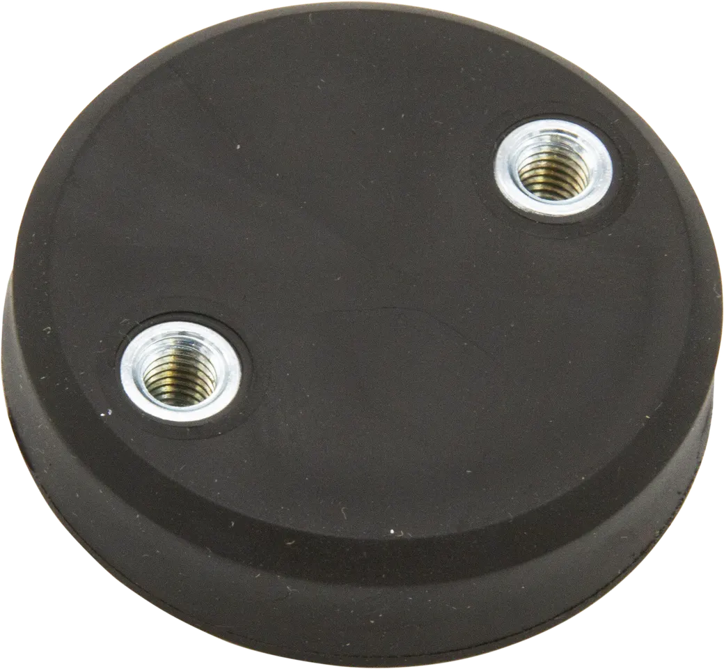Zubehör, Magnet, Ø43mm, Neodym-Eisen-Bor, Innengewinde M5, Gummi – Bild 1
