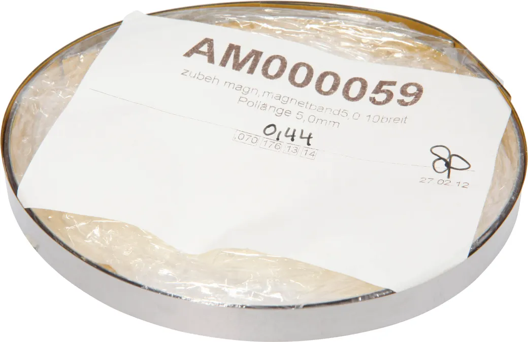 Zubehör Magnetisch, Magnetband, Breite 10mm, Pollänge 5mm, Auflösung 0,01mm, Kunststoff+rostfreier Stahl, Meterware – Bild 1