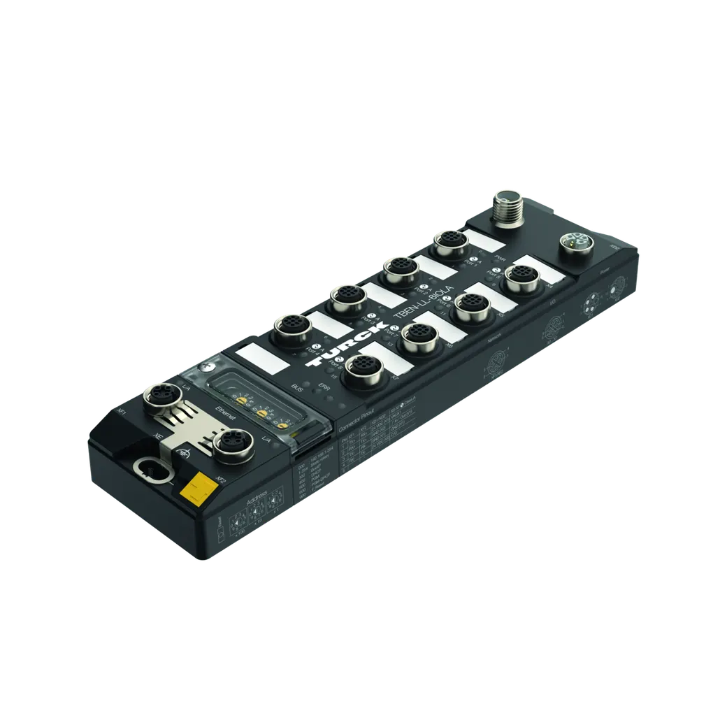 Kompaktes Multiprotokoll-I/O-Modul für Ethernet 8 IO-Link Master Kanäle 4 universelle digitale PNP-Kanäle, 2 A, Kanaldiagnose – Bild 1