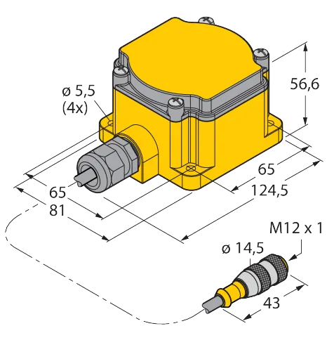 Batteriemodul – zur externen Speisung von DX80 FunkGeräten 3.6V Li-Ionen Batterie – Bild 1