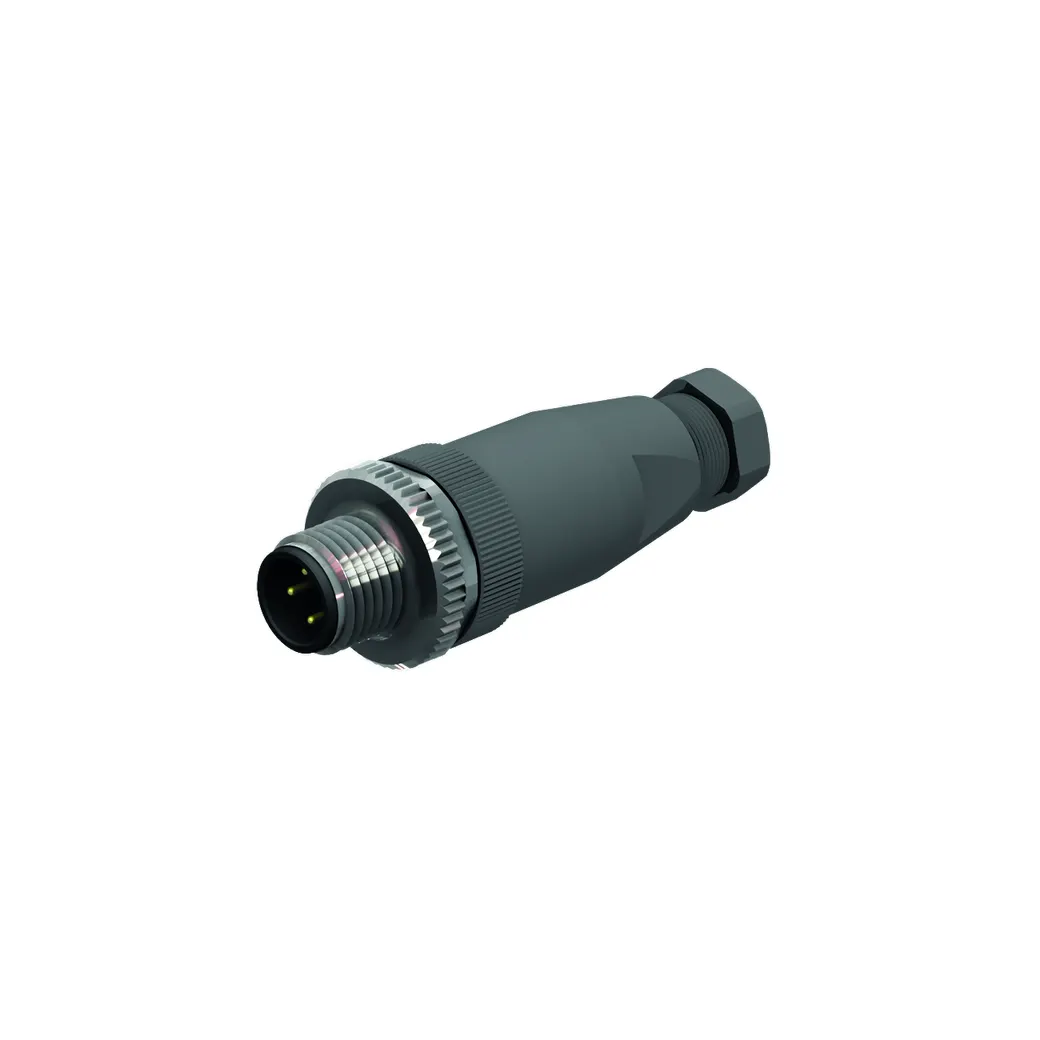 Konfektionierbarer Steckverbinder Stecker M12 × 1, gerade – Bild 1