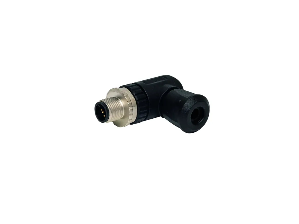 Field-Wireable Connector Male Connector M12 × 1, Angled – Image 1