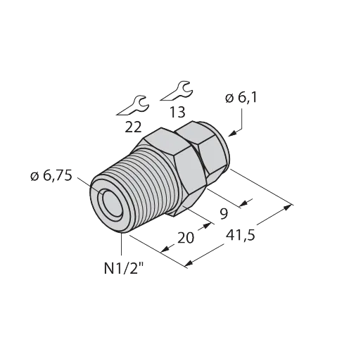 Accessories Compression Fitting For Temperature Sensors – Image 1