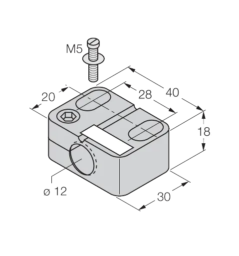 Mounting Accessories Mounting Clip for M12 Design – Image 1