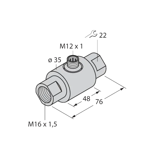 Strömungsüberwachung – Inline-Sensor ohne integrierte Auswerteelektronik – Bild 1