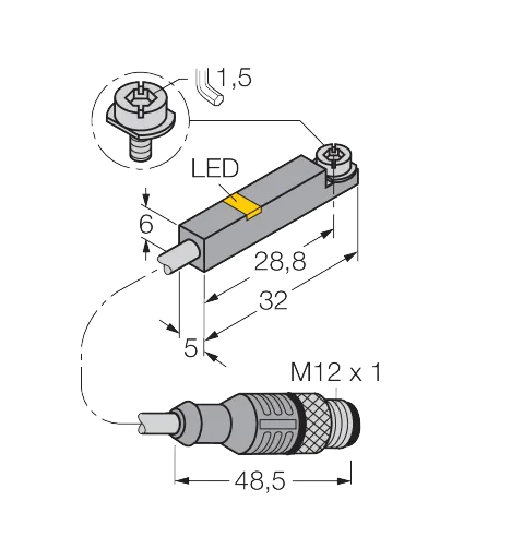 Magnetfeldsensor – für Pneumatikzylinder – Bild 1