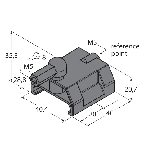 Accessories – Positioning Element For Linear Position Sensors LI-Q25L – Image 1