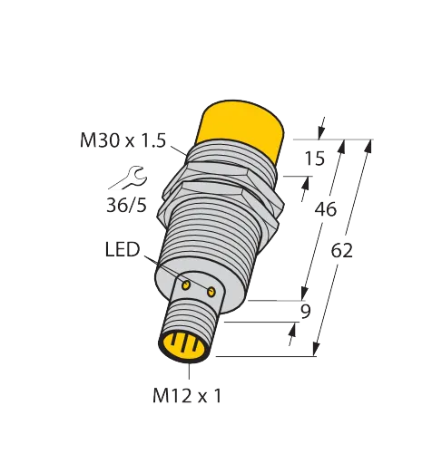 Induktiver Sensor – mit erhöhtem Schaltabstand – Bild 1