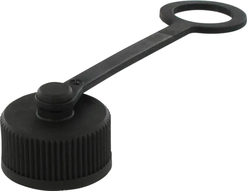 Schutzkappe für M12 Stecker inkl. Halteband L=60mm, 12,5mm – Bild 1