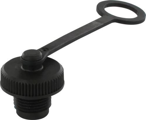 Schutzkappe für M12 Buchse inkl. Halteband L=60mm, 14,5mm – Bild 1