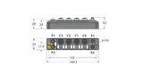 Kompaktes Multiprotokoll-I/O-Modul für Ethernet 4 IO-Link Master Kanäle 4 universelle digitale PNP-Kanäle, 0.5 A, Kanaldiagnose – Bild 2