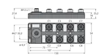 I/O-Hub zur Anbindung digitaler Signale an IO-Link-Master 16 digitale pnp Eingänge – Bild 2