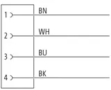 M12 Bu. 0° A-kod. freies Ltg-ende PUR 4x0.34 ge UL/CSA+schleppk. 1m – Bild 4