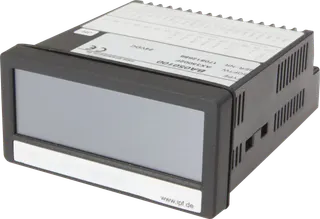 Messumformer, Analog / Digital, Touchdisplay, 48x116x96mm, -10-10V / 0/4-20mA, 8 Stellen, 18-30V DC, 4x PNP programmierbar/konfigurierbar, 0-10V/4-20mA, klemmen, IP20, Noryl UL94, LCD