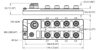 I/O-Hub zur Anbindung digitaler Signale an IO-Link-Master 16 universelle digitale Kanäle, PNP