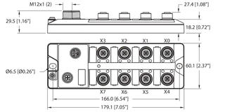 I/O-Hub zur Anbindung digitaler Signale an IO-Link-Master 16 universelle digitale Kanäle, PNP