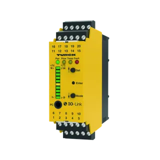 Auswerteeinheit – Für den Anschluss von Strömungssensoren der Serie FCS und FCI IO-Link Device mit Transistorschaltausgängen