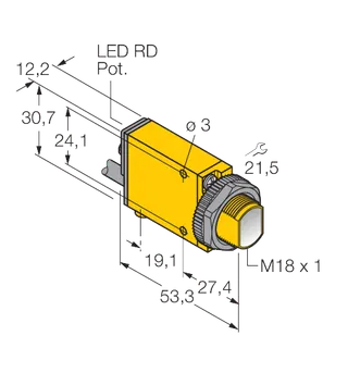 Opto-Sensor Reflexionslichttaster
