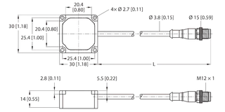 Vibrations- und Temperatursensor Mit serieller Schnittstelle Modbus RTU