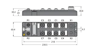 Kompaktes Multiprotokoll-I/O-Modul für Ethernet 8 digitale pnp Eingänge und 8 digitale pnp Ausgänge 2A