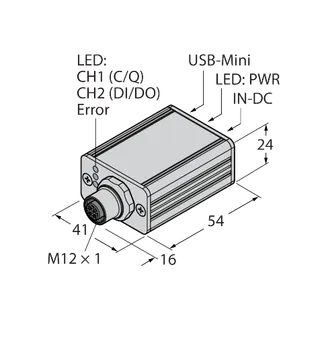 IO-Link v1.1 Master mit integrierter USB Schnittstelle 1-kanaliger Betrieb im IOL oder SIO Modus