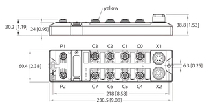 Blockmodul für PROFIsafe / PROFINET Block-I/O-Modul sichere digitale Ein- und Ausgänge