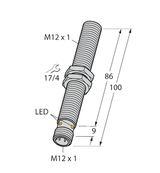 Induktiver Sensor – mit erhöhtem Schaltabstand